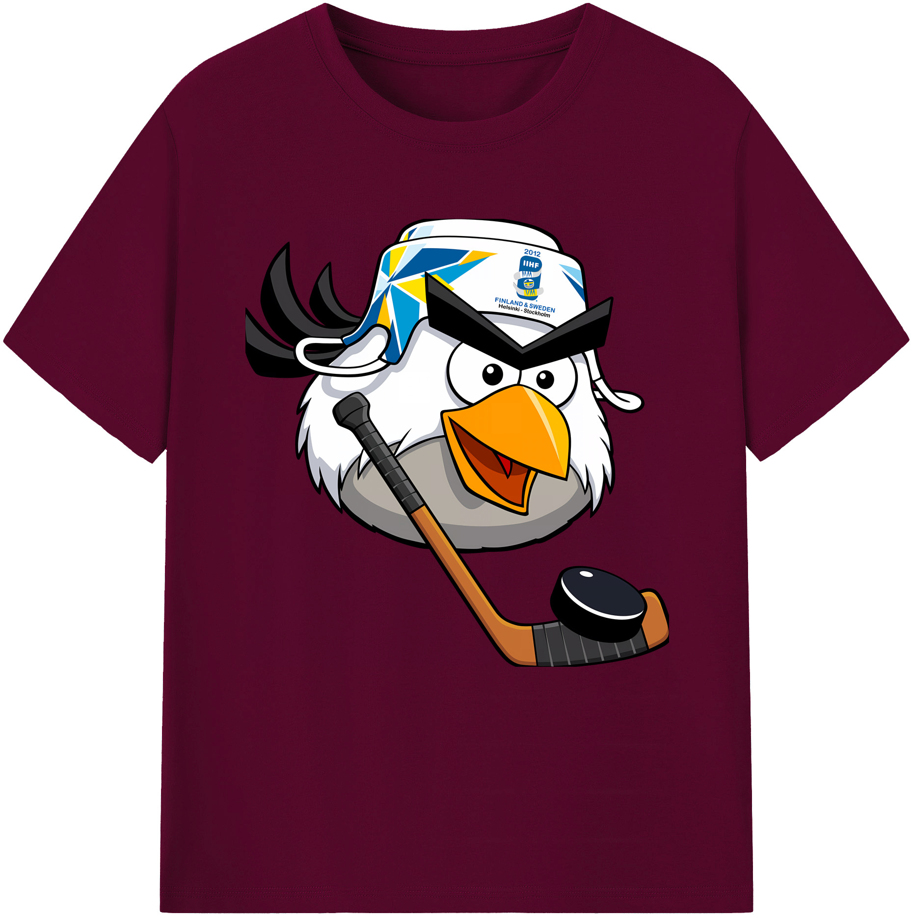 （画像用） Angry Birds アングリーバード レディースカジュアルプリントTシャツ（綿100％）